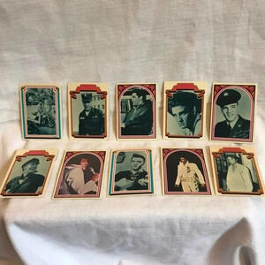 Vintage Elvis Presley Cards Collection 1978 10 cards Lot